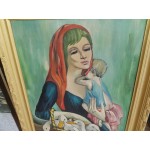 Средна картина масло на платно Испания, чудна рамка - 3646 - KA30